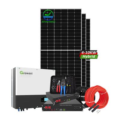 China Home House Power System 3kw 4kw 5kw 6kw Solar Hybrid Solar Power System for sale