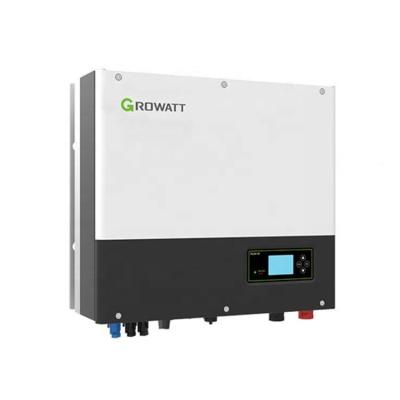 China Growatt Solar Inverter 5kw Mppt Hybrid Inverter 10kw 48v 8KW Split Phase Solar Hybrid Inverter 3 Phase 505*453*198mm for sale