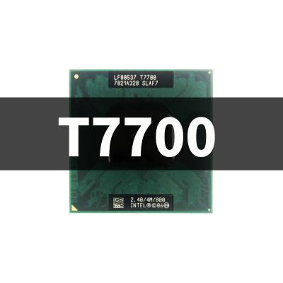 China LAPTOP Duo T7700 SLA43 SLAF7 2.4 Core 2 Gigahertz Dual Core Dual-thread CPU Processor 4M 35W P Socket for sale