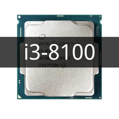 China SR3N5 i3-8100 i3 8100 6M 85W LGA 1151 Quad-core 3.6GHz Quad-thread CPU Desktop Processor for sale