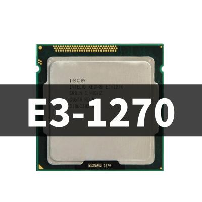 China Desktop Xeon E3-1270 E3 1270 3.4 GHz 8M 80W LGA 1155 Quad-core CPU Processor for sale