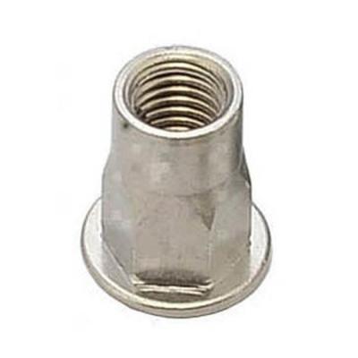 China Heavy Industry Manufacturer Excellent Supplier Carbon Steel Zinc Flat Head Knurled Hollow Rivet Nut for sale