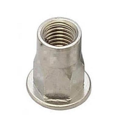 China Heavy Industry Galvanized Flat Round Half Head Internal And External Hex Rivet Nuts for sale