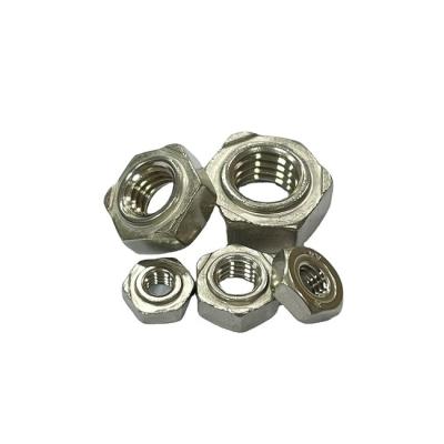 China Heavy industry factory direct welding stainless steel nut M5 M6 M6.3 M7 M8 M10 M12 welding nut for sale