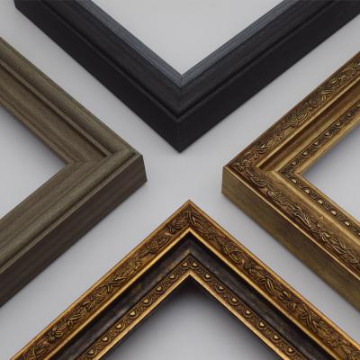 China Wholesale Handmade Different Size Antique Vintage Luxury PS Casting Painting Frame for sale