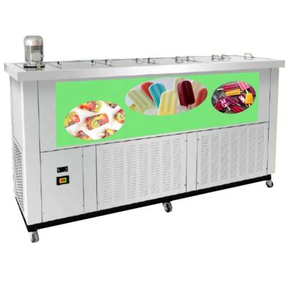 China Semi-automatic and automatic 10 molds popsicle machine commercial goods commercial supply of popsicle ice cream machine stainless steel for sale