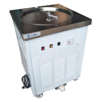 China Thai Single Plate Fried Ice Cream Roll Yogurt Machine Fried Sorbet Machine Beverage Factory Commercial for sale