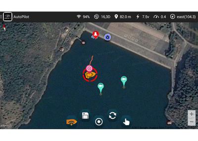China DEVICT smartphone control  autopilot for rc bait boat with gps for sale