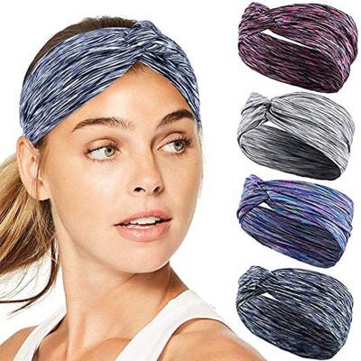 China China factory wholesale cheap custom plain stretch athletic sports yoga headband for sale