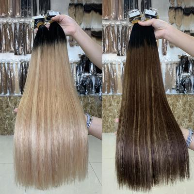 China No Shedding High Quality Virgin Hair Tape In Hair Extensions Seamless Cheap Tape In Hair Extension for sale