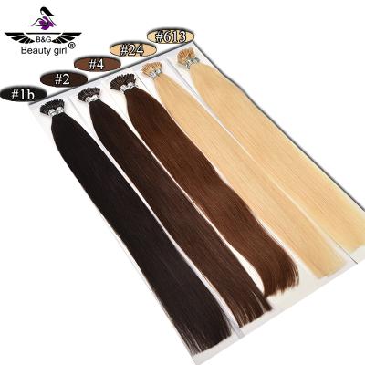 China No Shedding High Quality Stick Double Pulled I Tip Hair With Ring Nano Hair For Wholesale Price for sale