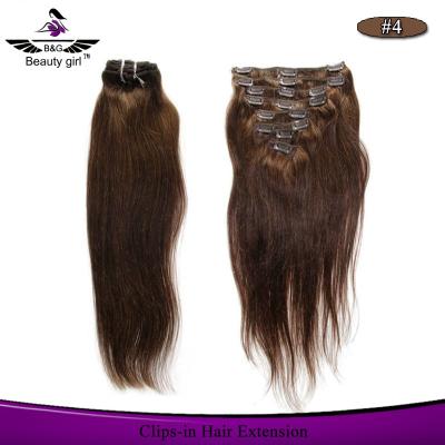 China No claw clip ponytail hair extension shedding clip on hair extensions walmart hair for sale