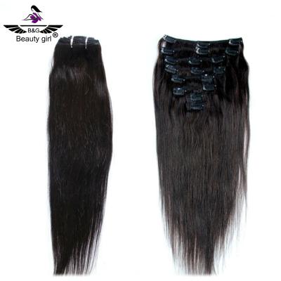 China Clip-in hair distributors best price femi hair virgin straight hair clip hair making machine for sale