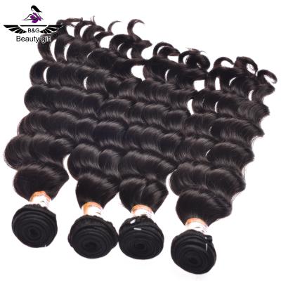 China None 2019 New Bundle Deal Virgin Hair Weave Shedding Bundles With Bouncy Wave Weft for sale