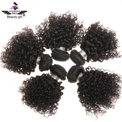 China No Shedding Very Cheap Virgin Brazilian Kinky Curly Hair 8 Inch Short Curly Brazilian Hair Extensions for sale