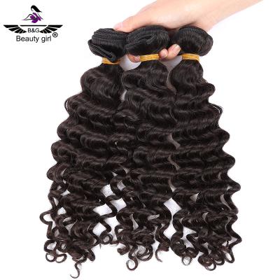 China No Bundles Cheap Virgin Unprocessed Deep Wave Hair Grade 5A Wholesale Brazilian Hair for sale