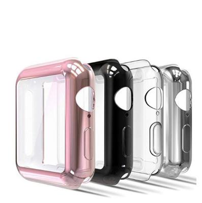 China 360 Degree Full Cover Device Sport Gold Screen Protector Iwatch Metal Bumper 44mm Case For Apple Watch for sale