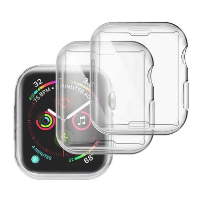 China 360 Degree Cover Device For Apple Watch Series 4 Screen Protector 40mm 2020 Apple Watch Series 4 Case 40mm Soft TPU Slim Full-around iWatch Protector for sale