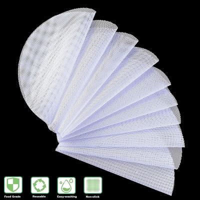 China Non-Stick Silicone Steamer Mesh Mat Pad Dim Sum Mesh Viable Round Reusable Silicone Steamer Liners for Home Kitchen or Restaurant for sale