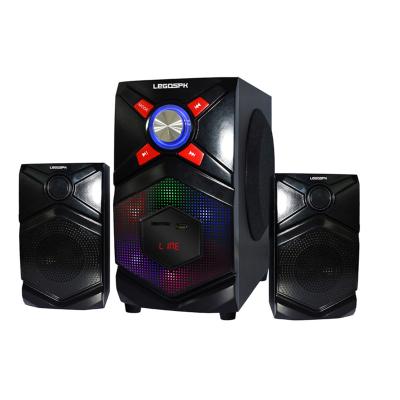 China New model 2.1 ch active speaker factory price multimedia home theater cheap speaker system popular in india and africa market for sale