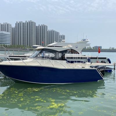 China POSEIDON B750F Profisher 25ft Cabin Fishing Boat Yacht Full Aluminum Outdoor Fishing Boat for sale