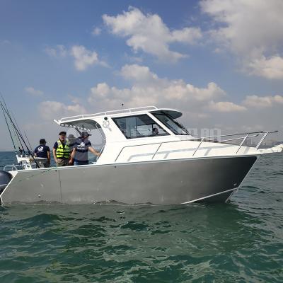 China CCS Aluminum Standards CE Certificated 7.3m 24ft Aluminum Catamaran Passenger Boat Catamaran Boat for sale