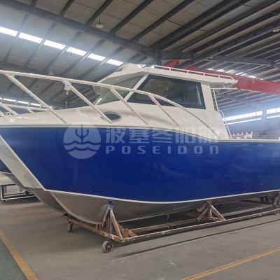 China POSEIDON 5083 h116 Twin Hulls Catamaran Aluminum Fishing Boat Marine Grade Aluminum Boat Power for sale