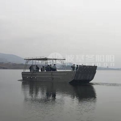 China Large Deck 36ft 11m Aluminum Landing Barge Import Aluminum Sea Transport Ferry Boats China for sale