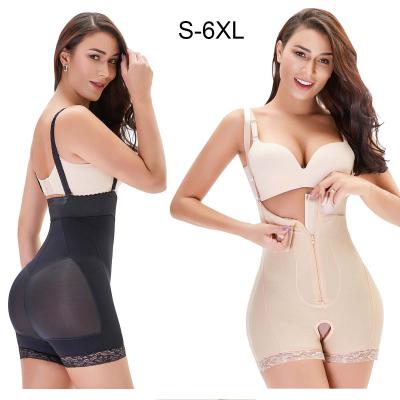 China Antibacterial Body Shaper Plus Size Comfortable Shoulder Strap Weight Loss Plus Size Waist Trainer Full Body Shaper for sale