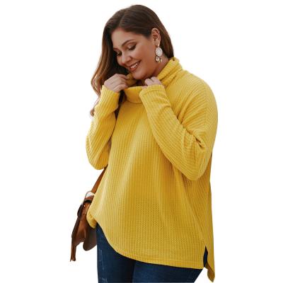 China Anti-pilling Sweaters Women Knitted Popular Sweater Loose Autumn Woman Sweater Fashion Wool Turtle Neck Sweater for sale