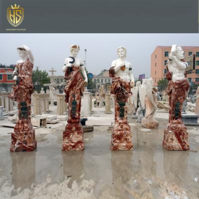 China Europe Customized Greek Godness Four Seasons Statues Garden DecorLife Size Female Sculpture Color Matching for sale