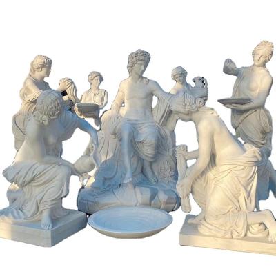 China Life Size Famous Greek Marble Garden Statues Of Europe The Supremacy Of Apollo For Hotel And Bath Center for sale