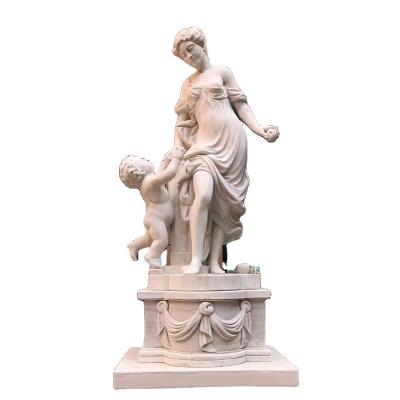 China Europe Famous White Marble Garden Marble Statue Hand Carved Lady Sex Sculpture for sale