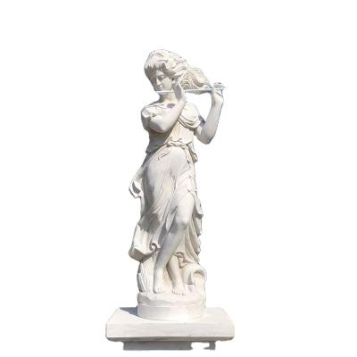 China Europe Famous White Marble Garden Marble Statue Hand Carved Lady Sex Sculpture for sale