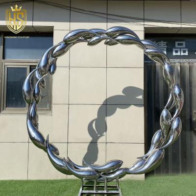 China Outdoor Abstract Stainless Steel Decoration Metal Craft For Garden for sale