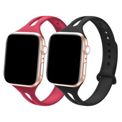 China Sport Luxury Rubber Classic Silicone Watch Band Replaceable Strap 22mm 45mm For Apple Watch Ultra 7 Series Band 8 for sale