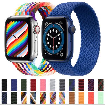 China Luxury Designers Braided Nylon Correa Loop Smart Watch Band Straps For Apple Band iWatch For Apple Watch Series 8 SE Ultra for sale