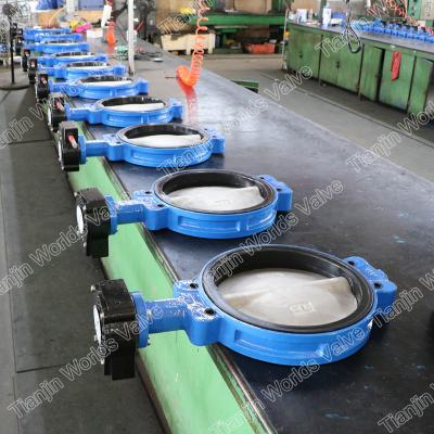 China General Tianjin Iron Stainless Steel Ductile Rubber Butterfly Valve for sale