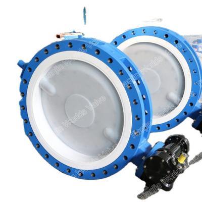 China General actuator of pn16 pn10 dn50- 4 inch cement pneumatic butterfly valve for sale