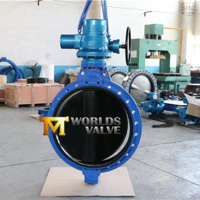 China General 12 Cast Iron Design Automatic Electric Gearbox Actuator Butterfly Valve With Handle for sale