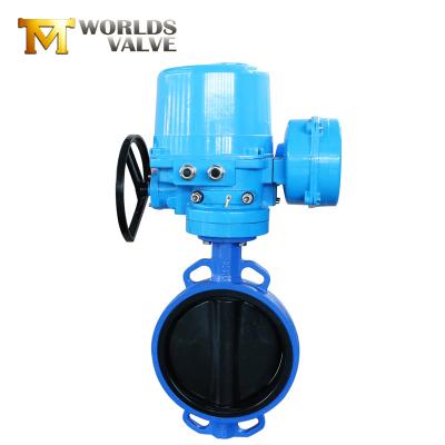 China General Industrial Electric Actuator Control Wafer Motorized Butterfly Valve for sale