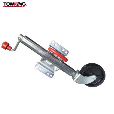 China 350kg Loading 240mm Extension Heavy Duty Jockey Wheel For Caravan for sale