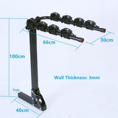 China Tilt Away Foldable Bike Rack Hitch Mounted Bike Rack For 2