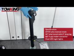 3.5k Electric Trailer Jack Camper Trailer Stabilizer With Drop Leg