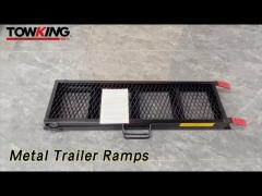 Loading Folding Metal Trailer Ramps 500lbs For ATV / Trucks