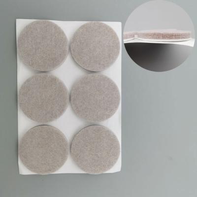 China Self Adhesive Furniture Felt Pads Good Quality Anti Scratch Thickening and Self Adhesive Wood Floor Protectors for sale