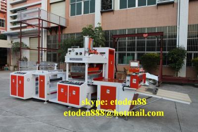 China machinery & Automatic PVC PET Raw Material Material Roll Film Rigid Fold And Die Cut Machine For Plastic Boxes for sale