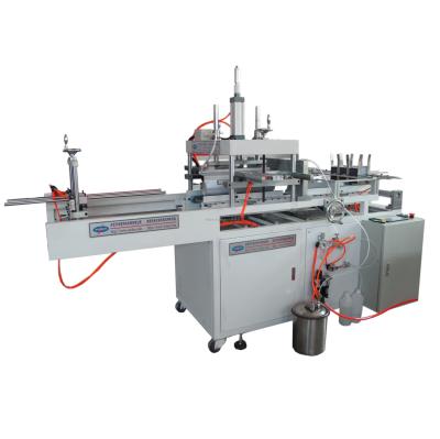 China Clear Tube Wrapping Round Cylinder Tube Gluing Machine , Automatic Cylinder Gluing Machine for sale