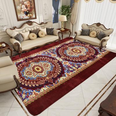 China Washable Luxury Big Floor Blankets Fluffy Center Carpets And Blankets Luxury for sale