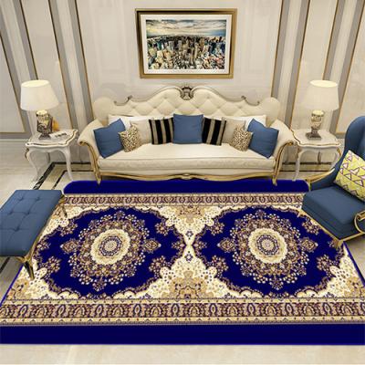 China Washable Custom Rug And Area Rugs Rugs Large Living Room Navy Blue Blanket for sale